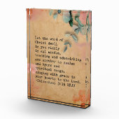 Kolossians 3:16 NKJ Bible Verse Image Fotoblock (Rechts)