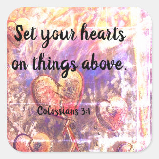 Kolossians 3:1 Aufkleber für Christliche Bibelbibl