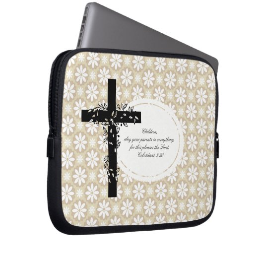 Kolossians 3:20 Notebook- oder Netbook Carrier Sle Laptopschutzhülle (Vorne Rechts)