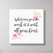 Kolossians 3:23 Canvas Print Leinwanddruck (Vorderseite)