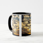 Kolossians 3:23 KJV Bible Verse Pic Two-Tone Tasse (Vorderseite Links)