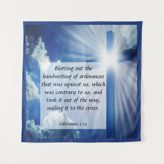 Kolossisten 2:14 wandteppich (Vorderseite)