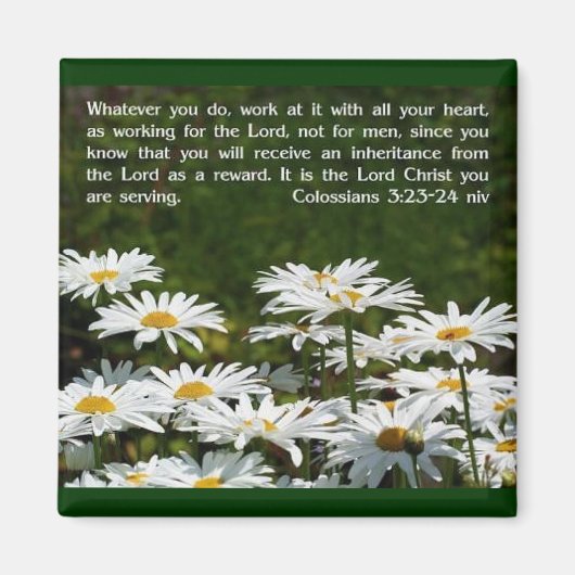 Kolossisten 3:23-24 magnet (Vorne)