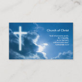 Kolossisten 3;23 | Blau Visitenkarte (Vorderseite)