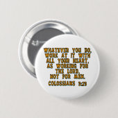 Kolossisten 3:23 button (Vorne & Hinten)