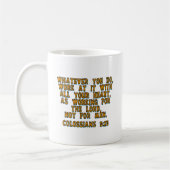 Kolossisten 3:23 kaffeetasse (Links)