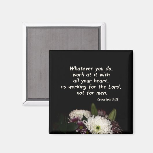 Kolossisten 3:23 magnet (Vorderseite/Rückseite)