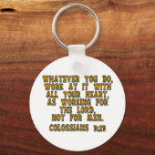 Kolossisten 3:23 schlüsselanhänger (Vorderseite)