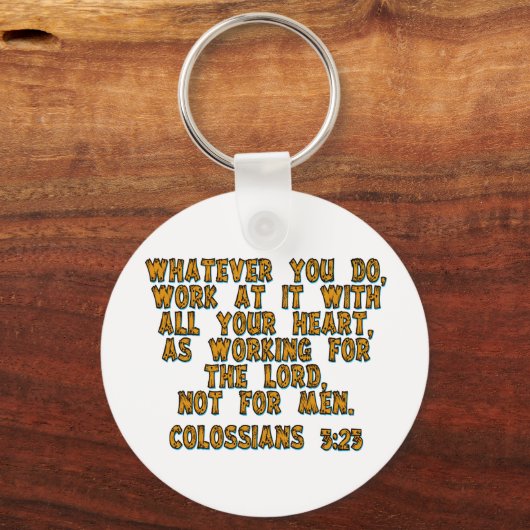 Kolossisten 3:23 schlüsselanhänger (Vorderseite)