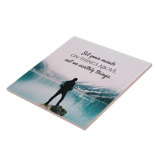 Kolossisten 3:2 Set deinen Verstand auf Dinge oben Fliese (Seite)