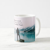 Kolossisten 3:2 Set deinen Verstand auf Dinge oben Kaffeetasse (VorderseiteRechts)