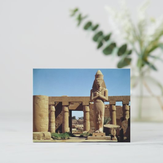 Kolossus von Ramesses II: stehende Statue Postkarte (Stehend Vorderseite)