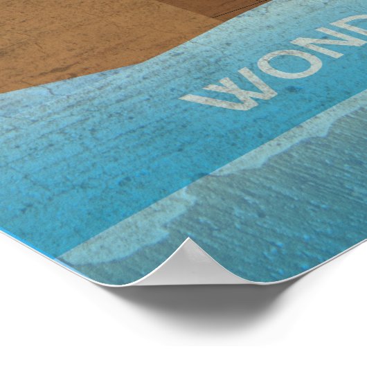 Kolossus von Rhodos, das alte Wunderposter Poster (Ecke)