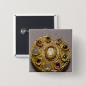 Kolt Medaillon, GoldSet mit Perlen und Button (Vorne & Hinten)