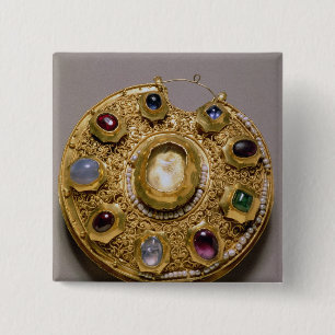 Kolt Medaillon, GoldSet mit Perlen und Button