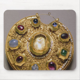 Kolt Medaillon, GoldSet mit Perlen und Mousepad