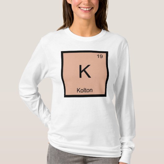 Kolton Name Chemistry Element Periodische Tabelle T-Shirt (Vorderseite)
