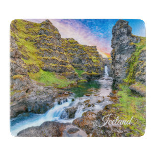 Kolufossar-Wasserfälle, Island Schneidebrett