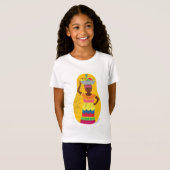 Kolumbianer, Palenquera Matryoshka Girls' T-Shirt (Vorne ganz)