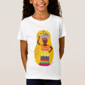 Kolumbianer, Palenquera Matryoshka Girls' T-Shirt (Vorderseite)