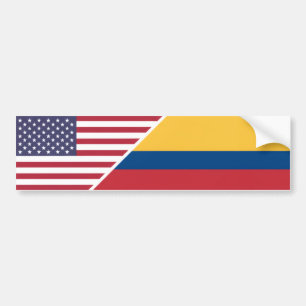 Kolumbianisch-Amerikanisch Autoaufkleber