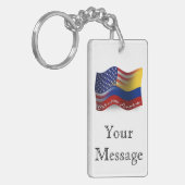 kolumbianisch-amerikanische Waage Schlüsselanhänger (Vorderseite links)