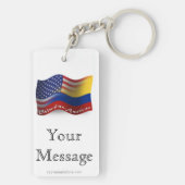 kolumbianisch-amerikanische Waage Schlüsselanhänger (Rückseite)