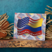 kolumbianisch-amerikanische Wave Flag Fotoplatte (Seite)