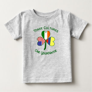 Kolumbianisch Irisch Amerikanische Flaggen Kleebla Baby T-shirt