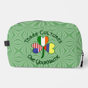 Kolumbianisch Irisch USA-Flaggen Shamrock Personal Waschbeutel