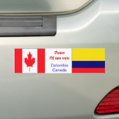 kolumbianisch-kanadische Autoaufkleber (Auf Auto)