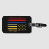 Kolumbianische amerikanische Flagge Kolumbianische Gepäckanhänger (Vorderseite (Horizontal))