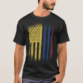 Kolumbianische amerikanische Flagge USA Kolumbien T-Shirt (Vorderseite)