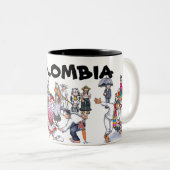 kolumbianische Diversity-Tasse Zweifarbige Tasse (VorderseiteRechts)