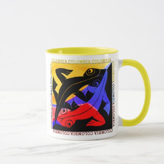 Kolumbianische Eidechsen-Kaffeetasse Tasse (Rechts)