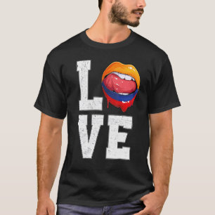 kolumbianische Fahne Fan Liebe kolumbianische Fahn T-Shirt