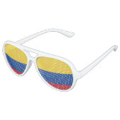 kolumbianische Flag Party Shades. Sonnenbrille (Schrägansicht)