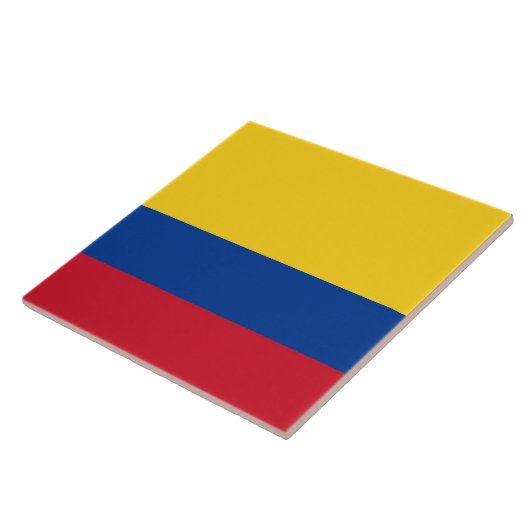 kolumbianische Flag Tile Fliese (Seite)