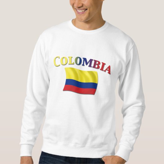 Kolumbianische Flagge 2 Sweatshirt (Vorderseite)