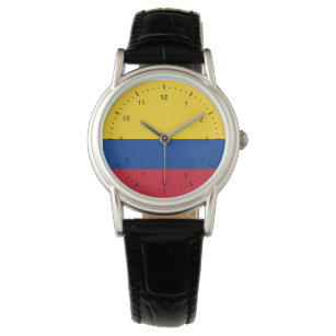 kolumbianische Flagge Armbanduhr