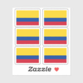 kolumbianische Flagge Aufkleber (Blatt)