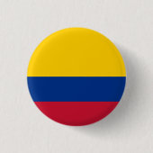 kolumbianische Flagge Button (Vorderseite)