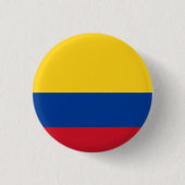 kolumbianische Flagge Button (Vorderseite)