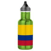 kolumbianische Flagge Edelstahlflasche (Rechts)