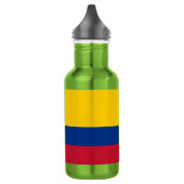 kolumbianische Flagge Edelstahlflasche (Links)