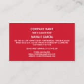 kolumbianische Flagge, Flagge Kolumbiens Visitenkarte (Rückseite)