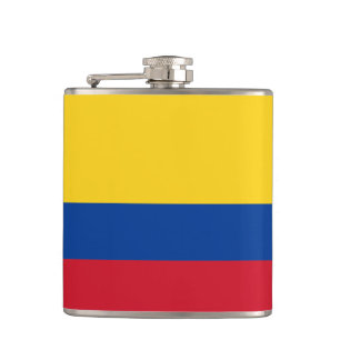 Kolumbianische Flagge Flasche Flachmann