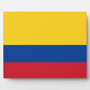 kolumbianische Flagge Fotoplatte