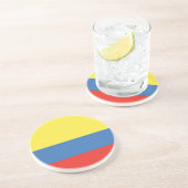 kolumbianische Flagge Getränkeuntersetzer (Seite)