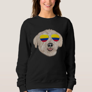 Kolumbianische Flagge Glen of Imaal Terrier Hund K Sweatshirt